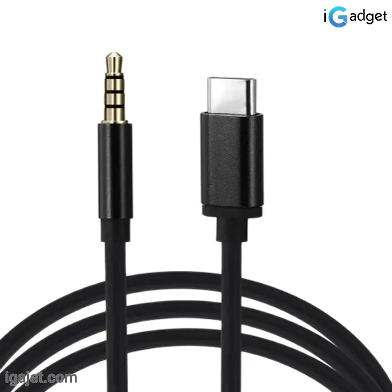 کابل تبدیل USB-C به AUX مدل GL090 کابل تبدیل USB-C به AUX مدل GL090