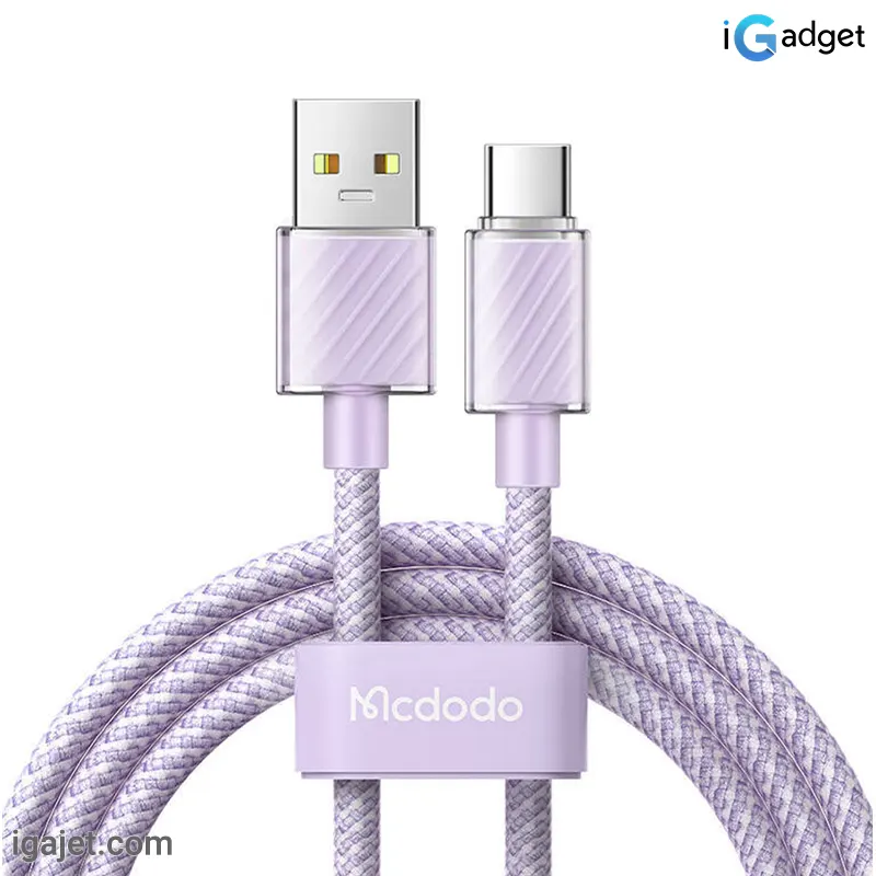 کابل USB به Type-C مک دودو مدل CA-365 کابل USB به Type-C مک دودو مدل CA-365 - سوپر فست شارژ 1.2 متر