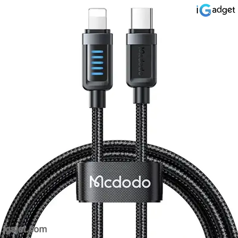کابل تبدیل USB-C به لایتنینگ مک دودو مدل CA-0340 طول 1.2 متر کابل تبدیل USB-C به لایتنینگ مک دودو مدل CA-0340 طول 1.2 متر