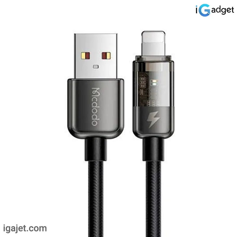 کابل تبدیل USB به لایتنینگ مک دودو مدل CA-3140 طول 1.2 متر کابل تبدیل USB به لایتنینگ مک دودو مدل CA-314 طول 1.2 متر