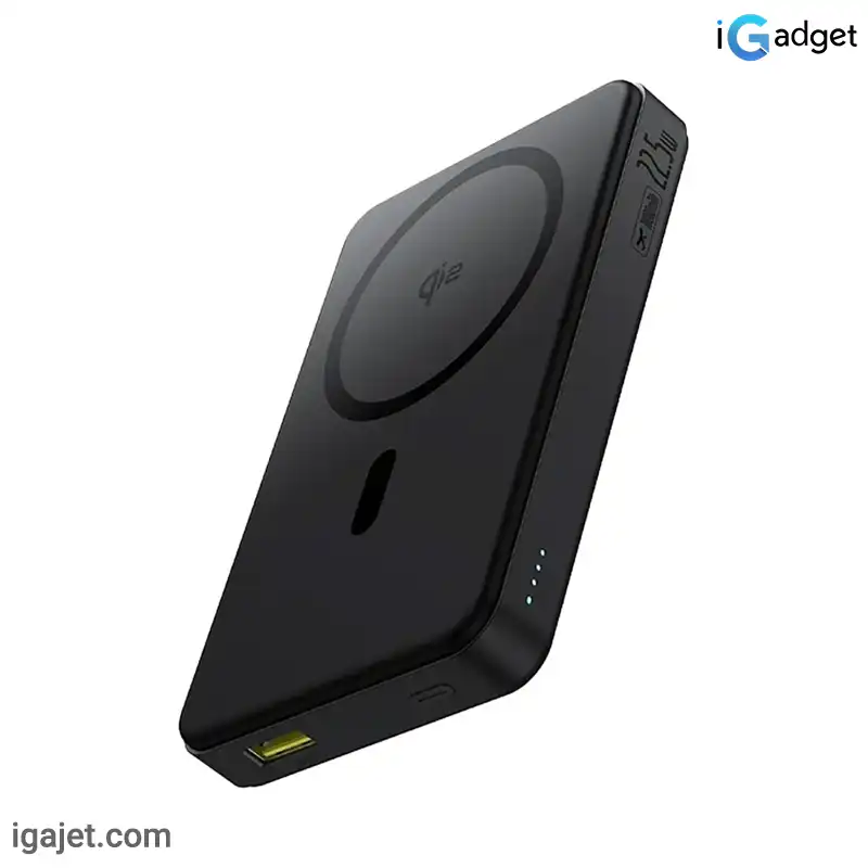 پاوربانک بی سیم 22.5 وات باسئوس مدل Airpow II Qi2 Magnetic ظرفیت 10000 میلی آمپر ساعت پاوربانک بی سیم 22.5 وات باسئوس مدل Airpow II Qi2 Magnetic ظرفیت 10000 میلی آمپر ساعت