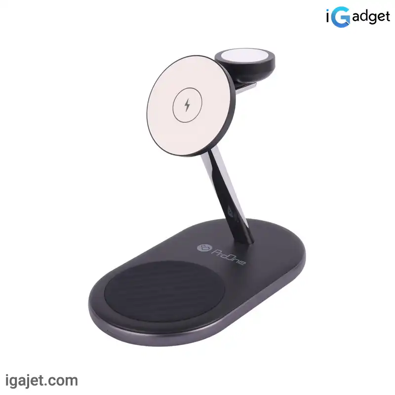 شارژر بی سیم سه کاره پرووان مدل PWL810 شارژر بی سیم سه کاره پرووان مدل PWL810